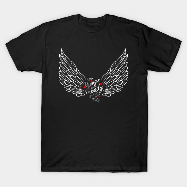 Quote Sport Wings Ready T-Shirt by Socity Shop